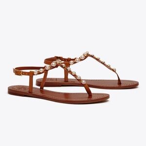 Tory Burch Emmy Pearl Strap Sandals
